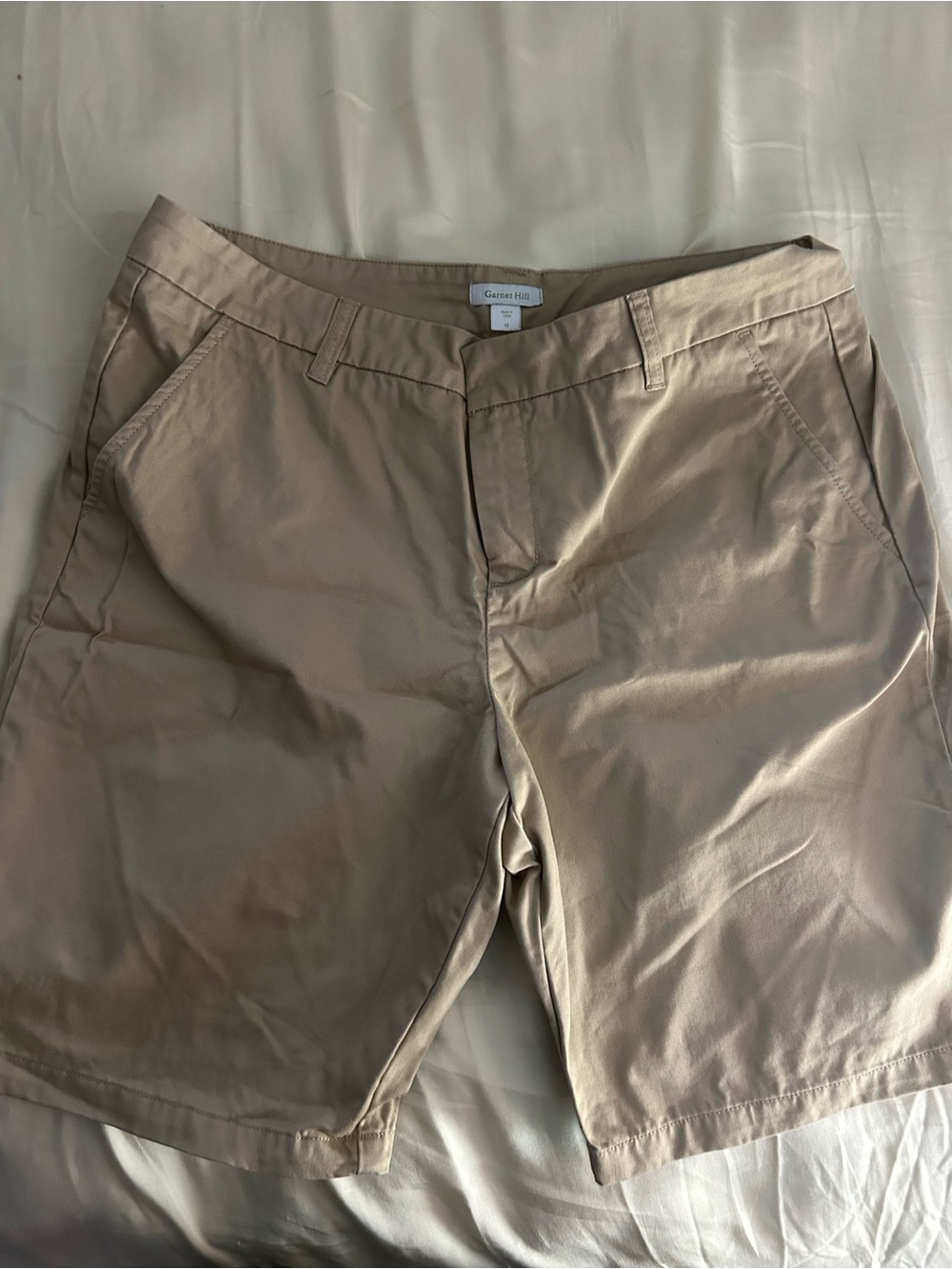 Garnet Hill Khaki/Tan Women's Shorts